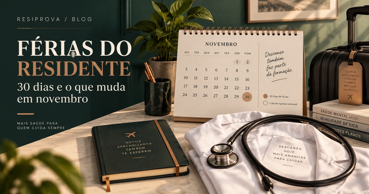 Calendário de férias e repouso anual do médico residente