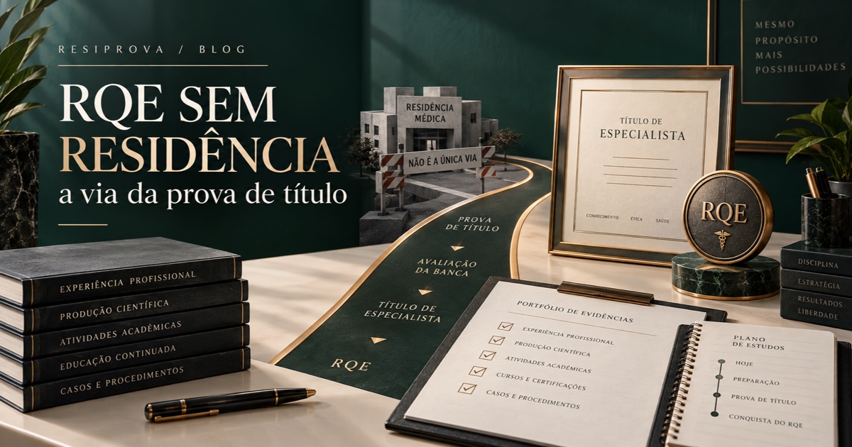 Caminho da prova de título para obtenção do RQE sem residência médica
