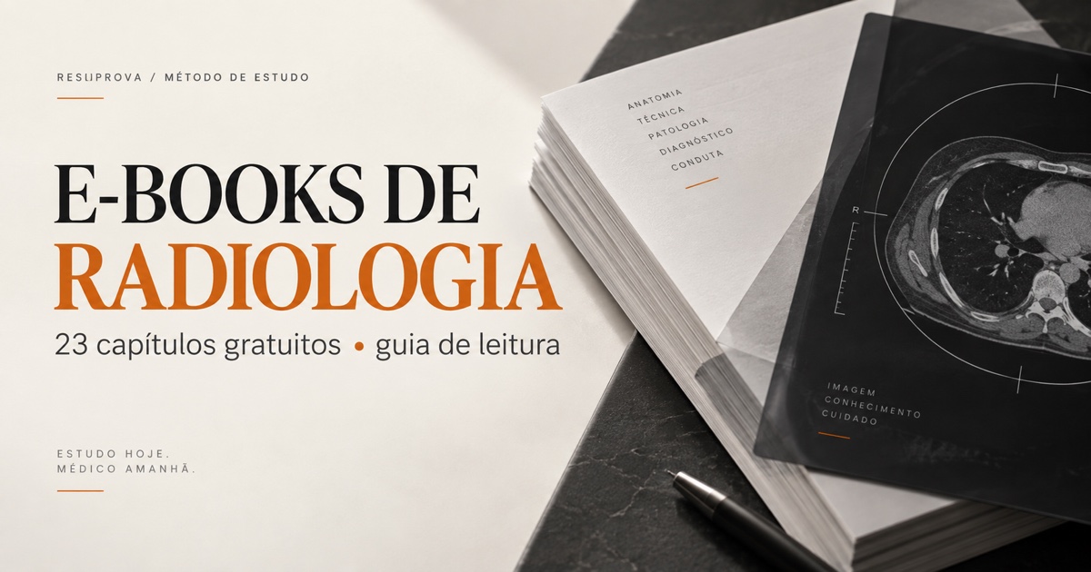 E-books de radiologia gratuitos do CBR: os 23 capítulos, comentados